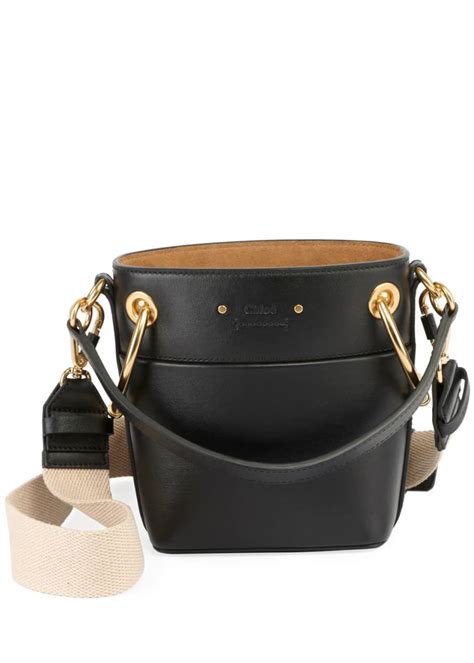 Chloe Roy Small Smooth Calf Leather Bucket Bag 